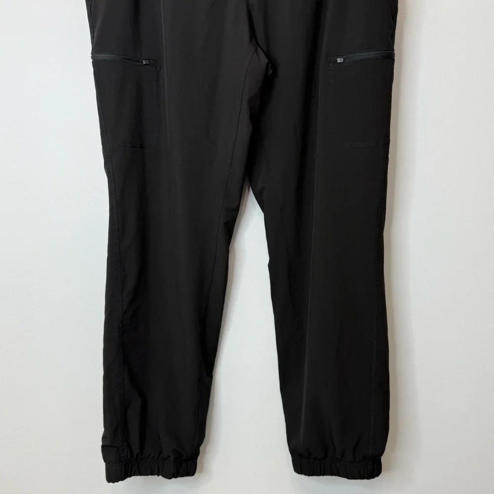Eddie Bauer Black Fleece Lined Cargo Jogger Pant Women’s Size 14 Winter Cozy